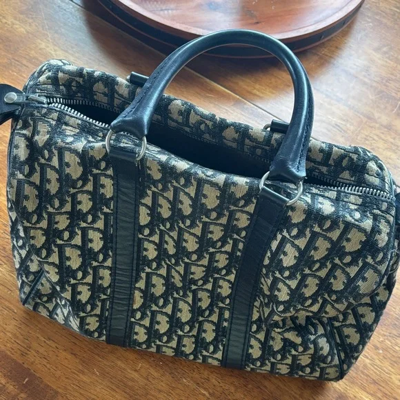 Vintage Christian Dior bowling bag - Picture 1 of 7